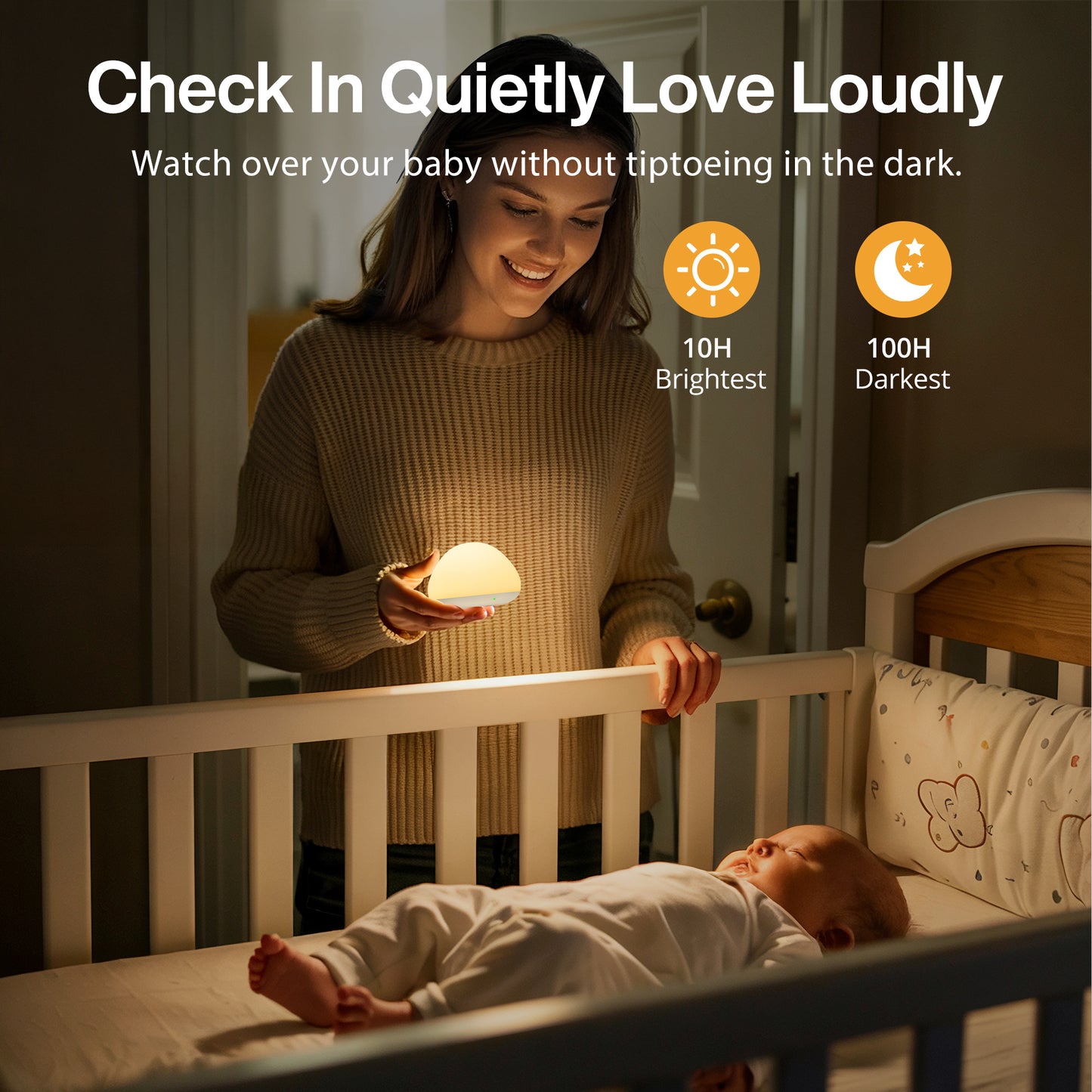 JolyWell JW-CL003 Baby Night Light for Nursery