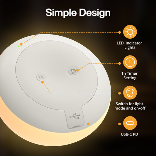 JolyWell JW-CL003 Baby Night Light for Nursery