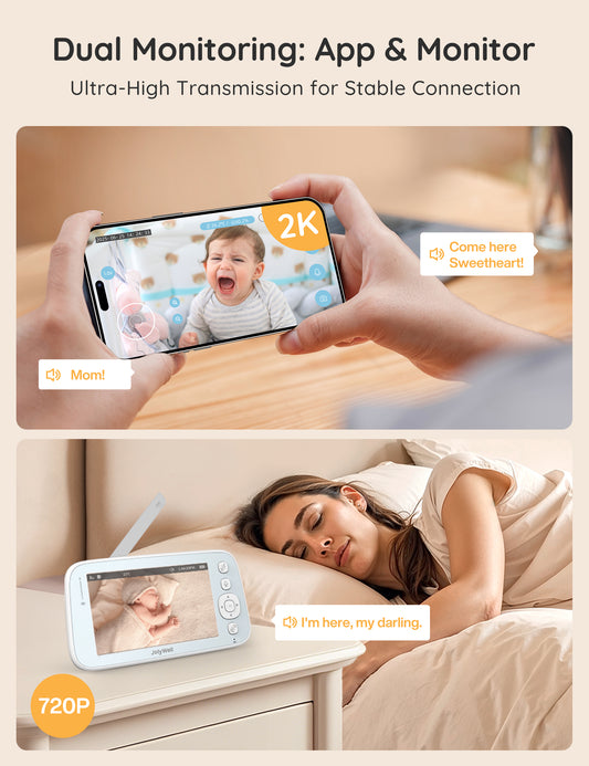 JolyWell JW-BBM005 Baby Monitor with App Control