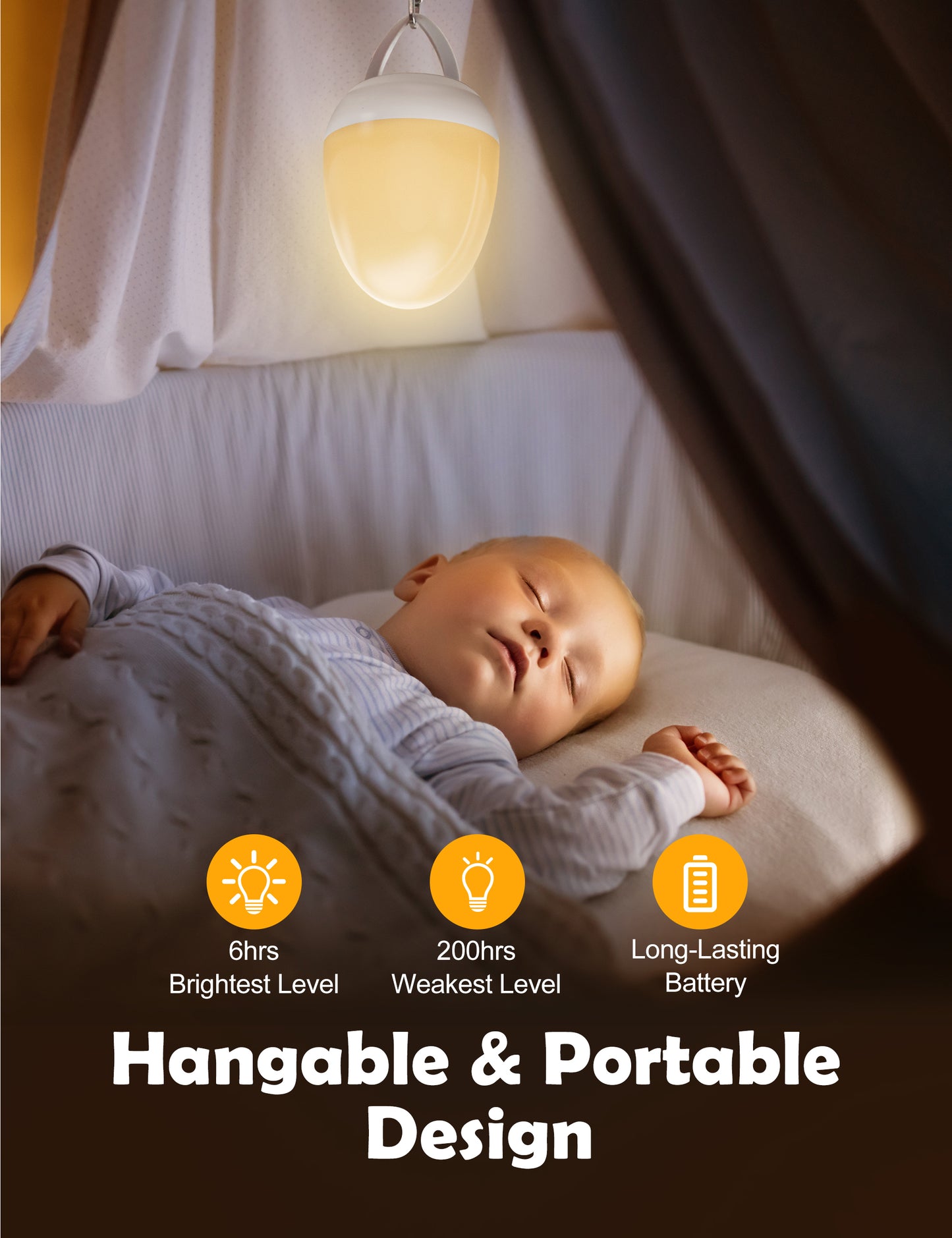 JolyWell JW-CL001 Baby Night Light for Kid