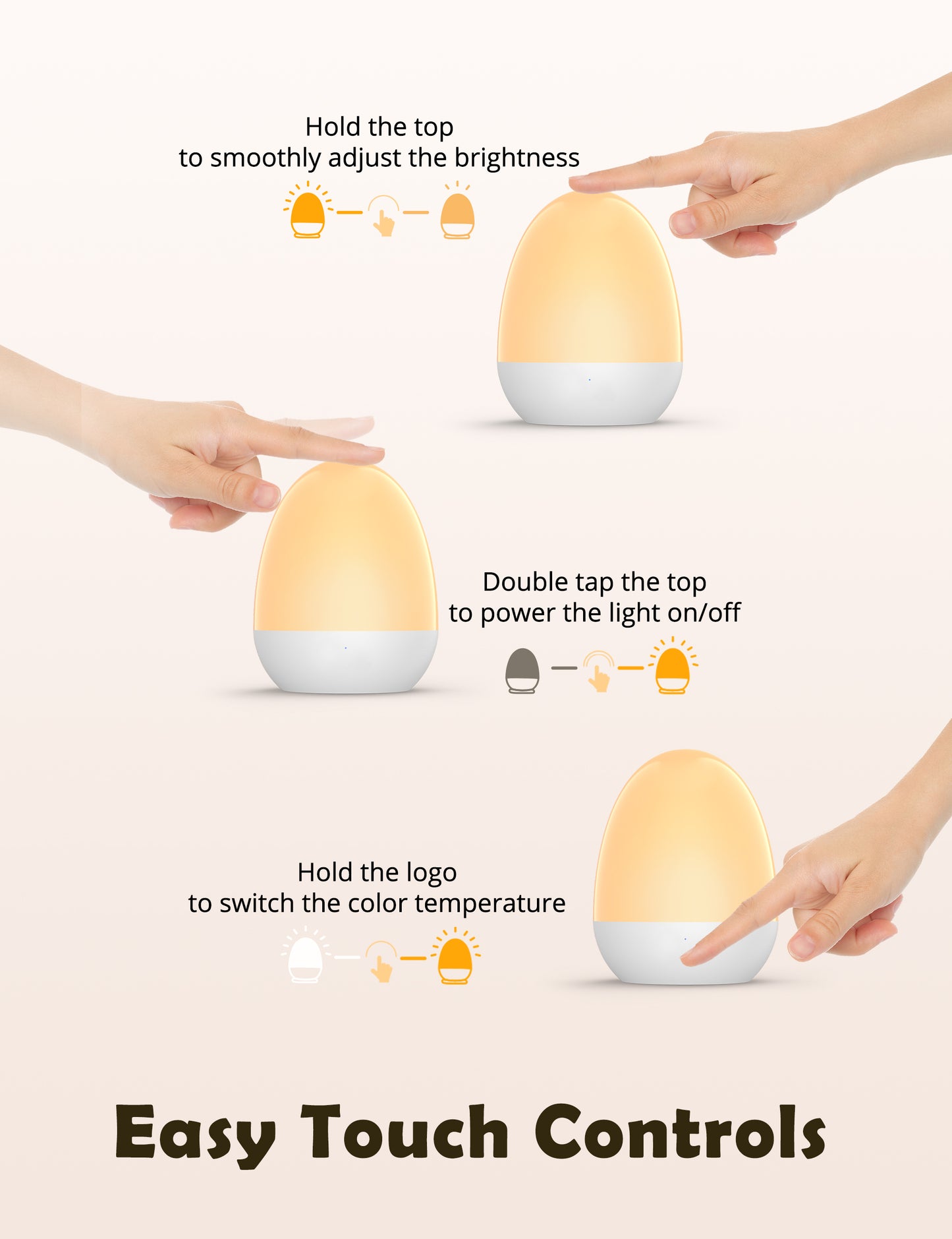 JolyWell JW-CL001 Baby Night Light for Kid